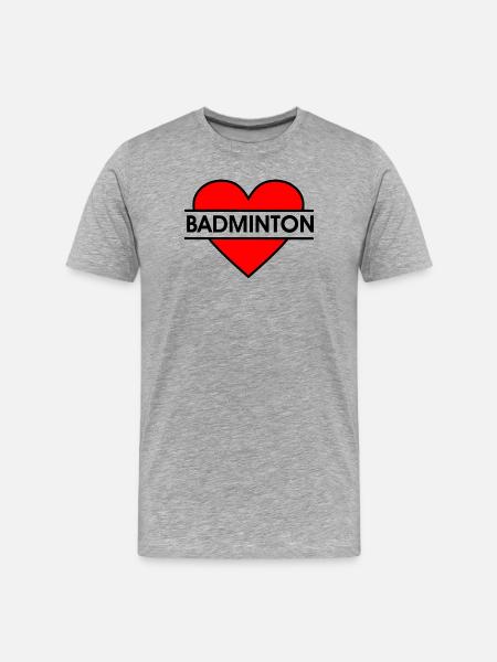 Badminton 35 - Men's Premium Organic T-Shirt - heather grey