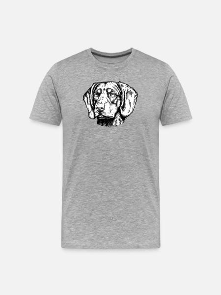 Brandelbracke Portrait - Men's Premium Organic T-Shirt - heather grey