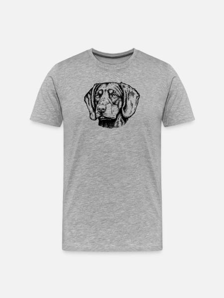 Brandelbracke Portrait - Men's Premium Organic T-Shirt - heather grey