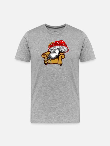 champignon - T-shirt bio Premium Homme - gris chiné