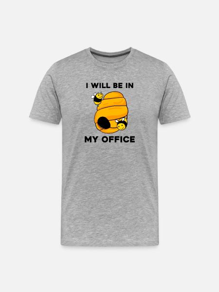 Beekeeper Honey Beekeeping - Beekeeper Gift - Men's Premium Organic T-Shirt - heather grey