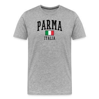 Parma Italia Design with Country Flag Description: - Men's Premium Organic T-Shirt - heather grey - Front - Damien (186cm)