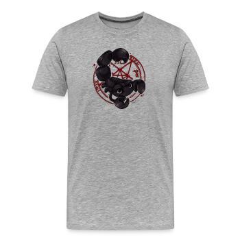 Scorpio in the - Men's Premium Organic T-Shirt - heather grey - Front - Damien (186cm)