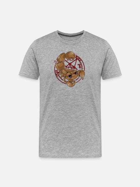 Scorpion trapped - Men's Premium Organic T-Shirt - heather grey