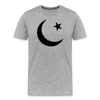 Symbol of Islam - Men's Premium Organic T-Shirt - heather grey - Front - Damien (186cm)