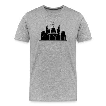 Mosque religious place of worship - Men's Premium Organic T-Shirt - heather grey - Front - Damien (186cm)