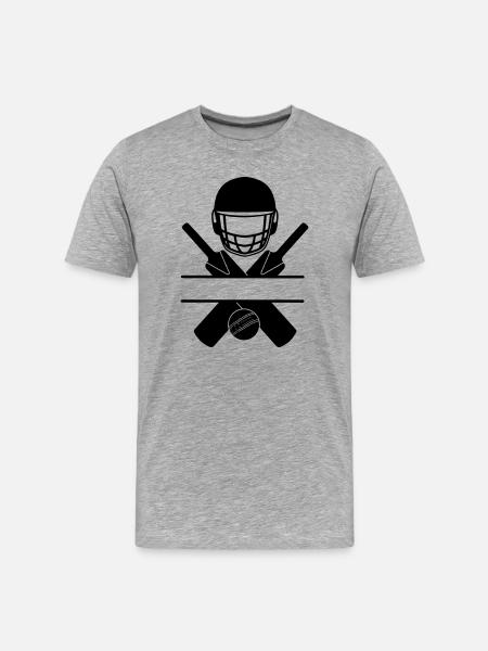 Cricket 12 - Men's Premium Organic T-Shirt - heather grey