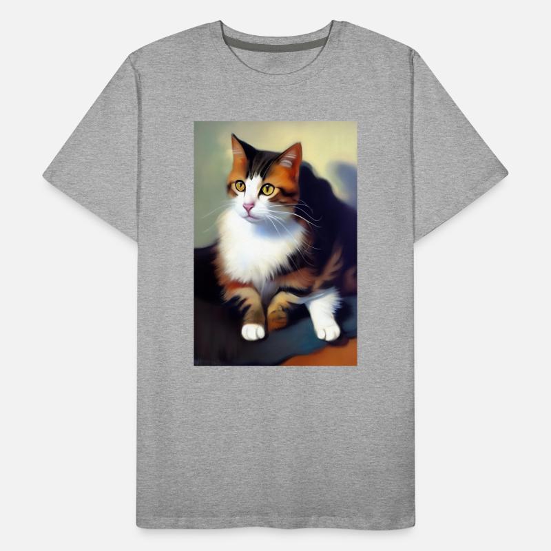 Image du chat T-shirt bio Premium Homme