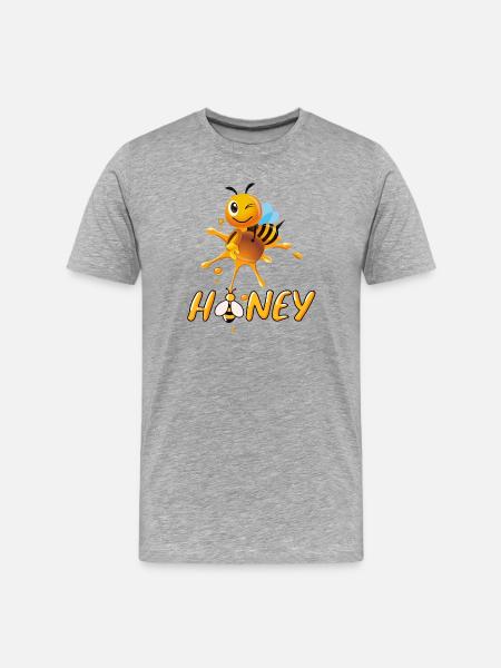 bee, hive, beekeeper - Men's Premium Organic T-Shirt - heather grey