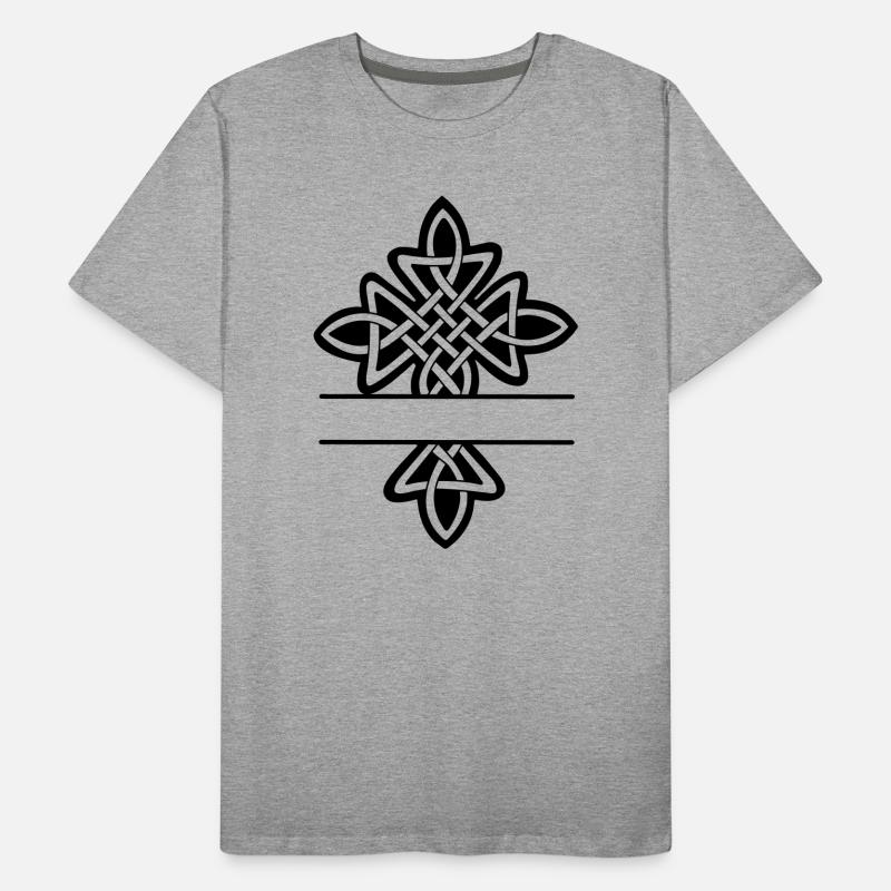 Celtic cross monogram Men's Premium Organic T-Shirt