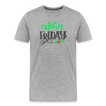 Aloha Freitag - Männer Premium Bio T-Shirt - Grau meliert - Vorne - Damien (186cm)