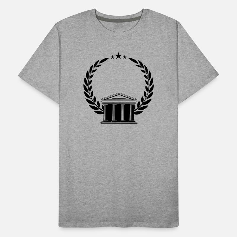 Cour en couronnes de laurier petits astérisques T-shirt bio Premium Homme
