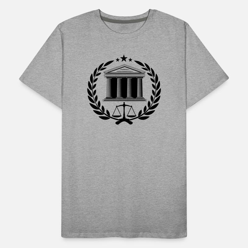 Cour avec écailles en couronne de laurier T-shirt bio Premium Homme
