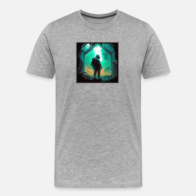 Apocalypse Laboratory - Men's Premium Organic T-Shirt - heather grey