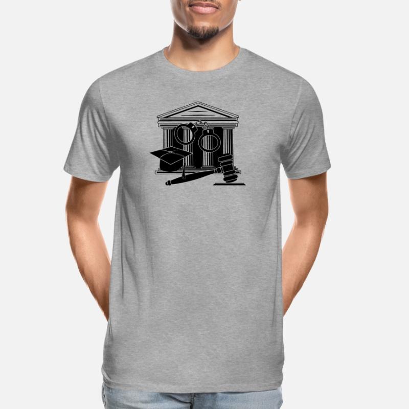 Logo des Gerichts, des Richters oder des Anwalts Männer Premium Bio T-Shirt