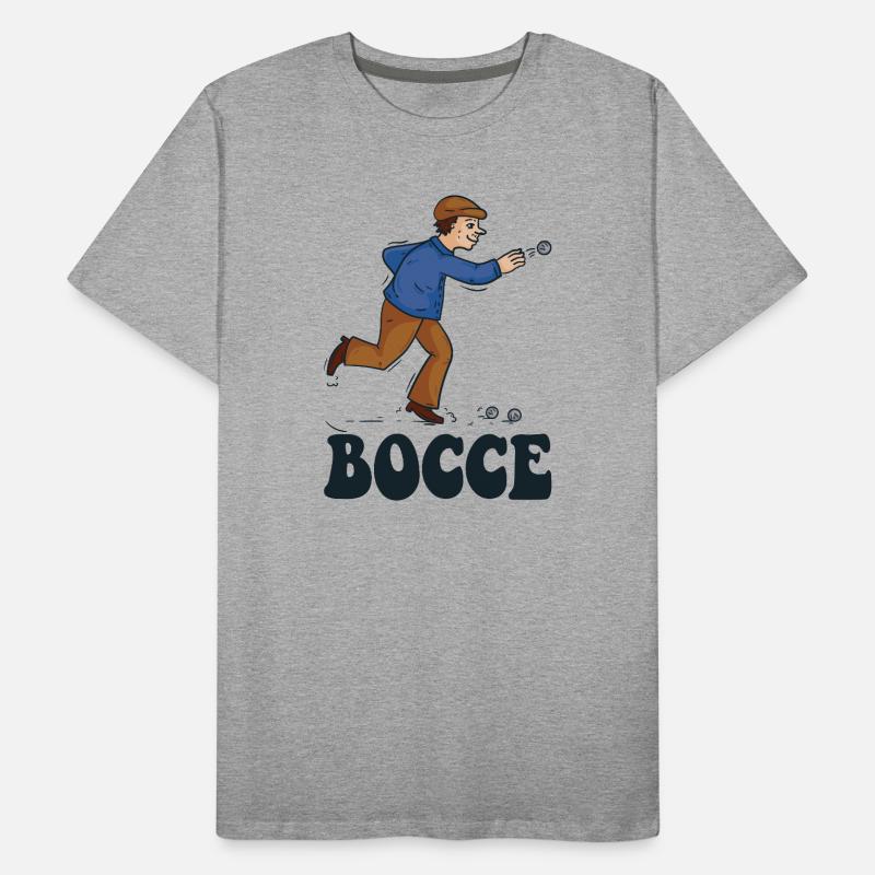 Bocce Spruch Bocce Ball mit Jack Bocci Game Bocce Männer Premium Bio T-Shirt