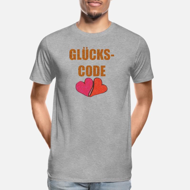 GLÜCKS CODE Männer Premium Bio T-Shirt