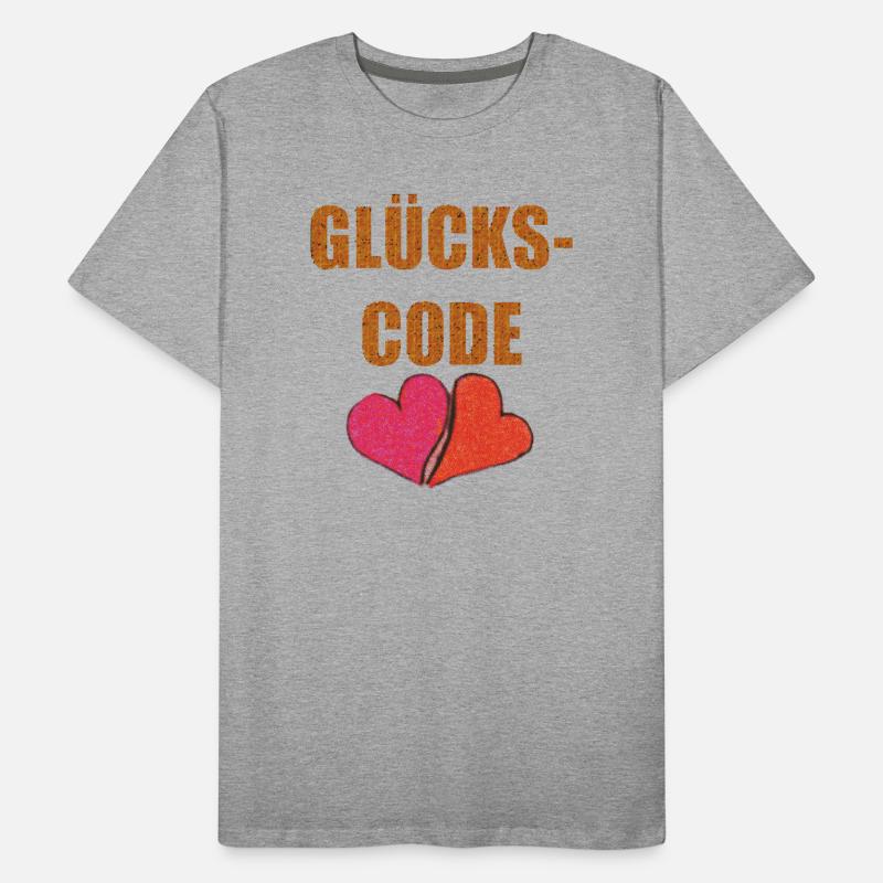 GLÜCKS CODE Männer Premium Bio T-Shirt