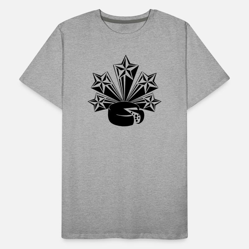Cheese five radiating stars Men's Premium Organic T-Shirt
