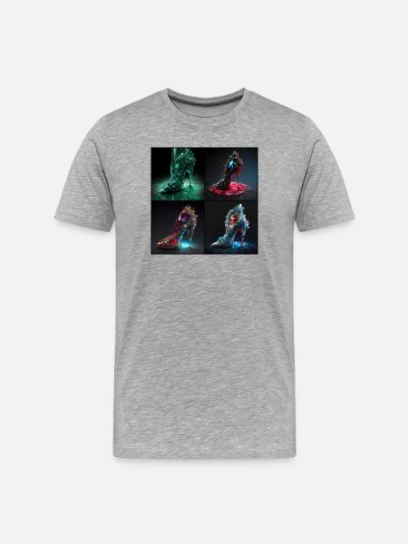 Extreme stiletto heels - Men's Premium Organic T-Shirt - heather grey
