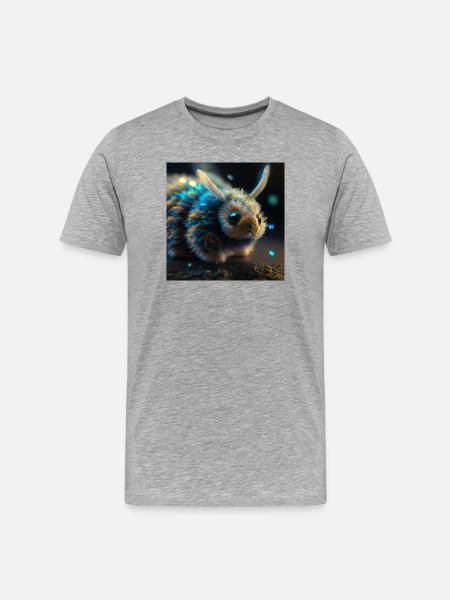 Photo macro créature 04 - T-shirt bio Premium Homme - gris chiné