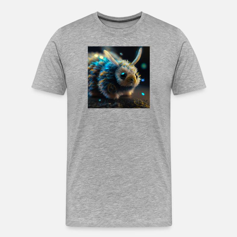 Foto Makro Kreatur 04 - Männer Premium Bio T-Shirt - Grau meliert