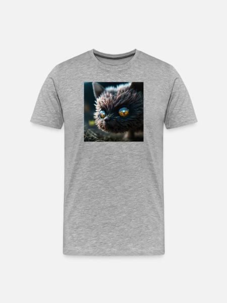 Photo macro creature 09 - Men's Premium Organic T-Shirt - heather grey