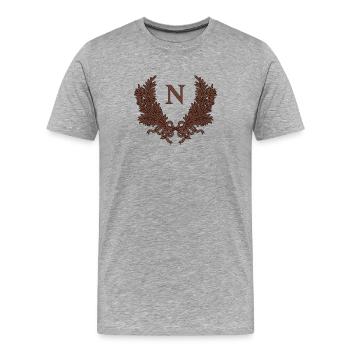 Napoleon Bonaparte - Men's Premium Organic T-Shirt - heather grey - Front - Damien (186cm)