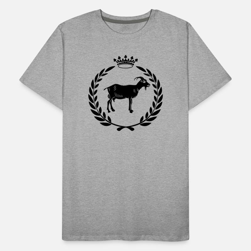 Bester Ziegen- oder Käse-Lorbeerkranz Männer Premium Bio T-Shirt