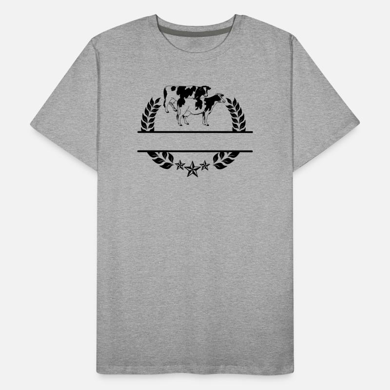 Monogramme de vaches T-shirt bio Premium Homme