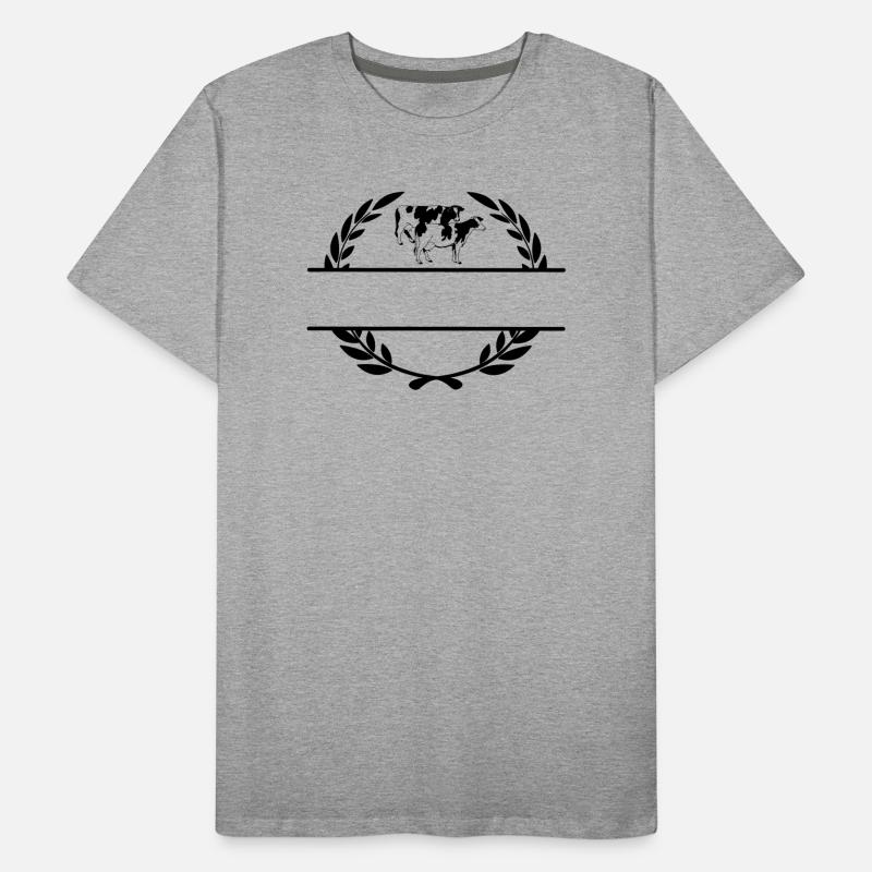 Dairy cows monogram Men's Premium Organic T-Shirt