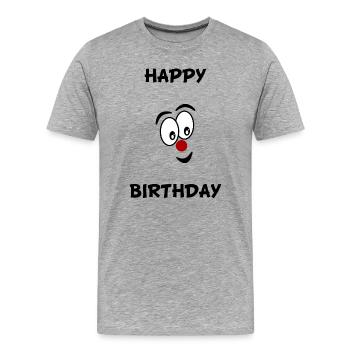 HUMOR. QUOTATION. MESSAGE. RETIREMENT. ANNIVERSARY. - Men's Premium Organic T-Shirt - heather grey - Front - Damien (186cm)