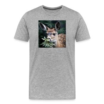 Cannabiche 07 without typo - Men's Premium Organic T-Shirt - heather grey - Front - Damien (186cm)