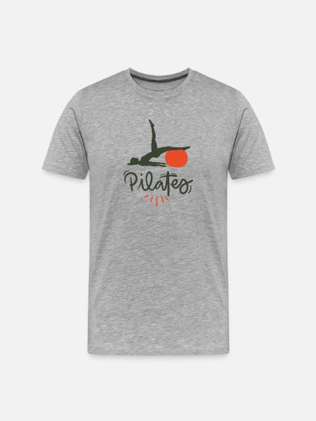 Pilâtes 3 - T-shirt bio Premium Homme - gris chiné