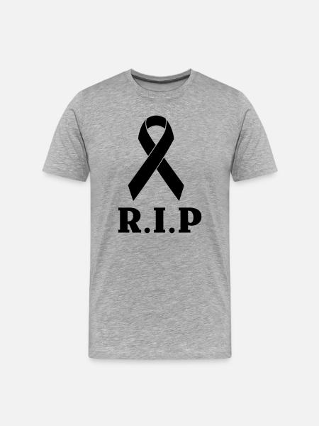 Rest in peace - Men's Premium Organic T-Shirt - heather grey