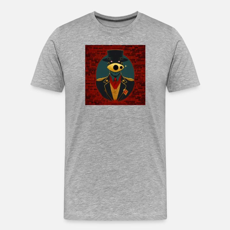 Verschwörung 02 - Männer Premium Bio T-Shirt - Grau meliert