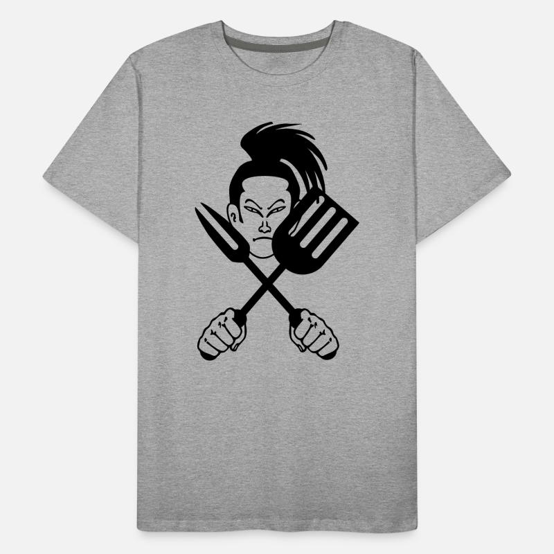 Japanese samurai cook Men's Premium Organic T-Shirt