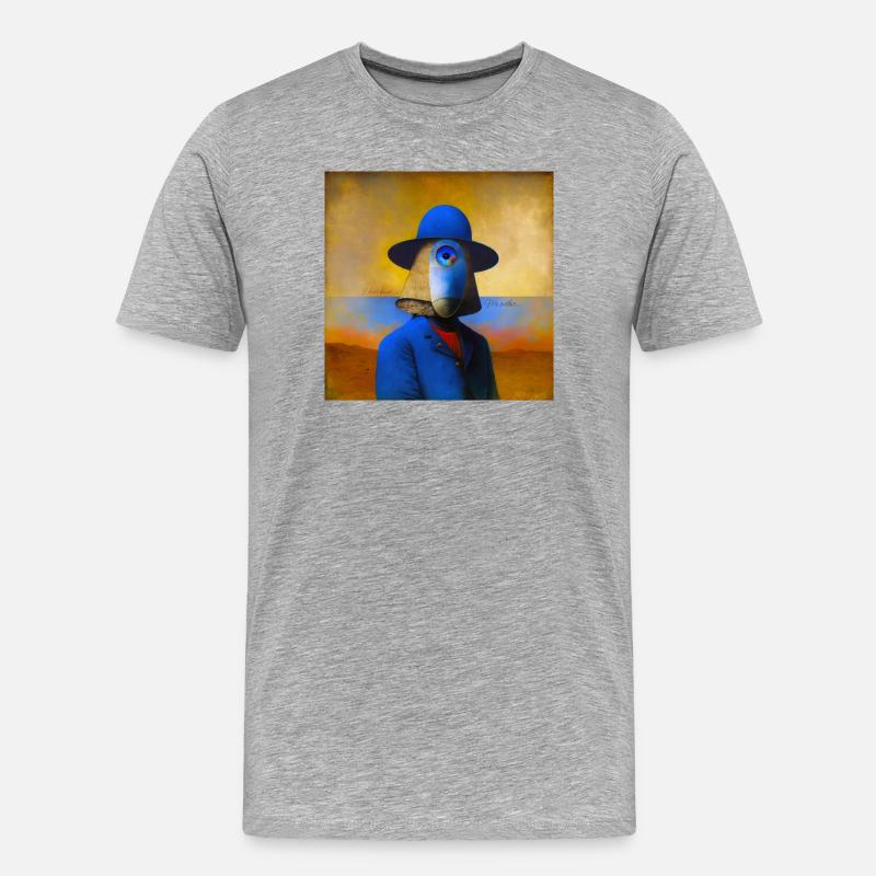 Surreal 01 - Männer Premium Bio T-Shirt - Grau meliert