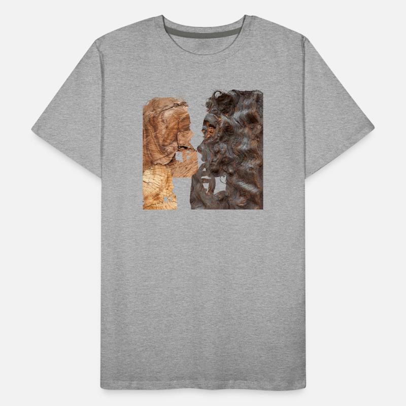 Perplexed woman profile Men's Premium Organic T-Shirt