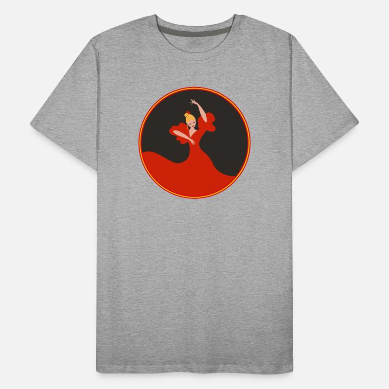 Flamenco Dancer 2 Men's Premium Organic T-Shirt