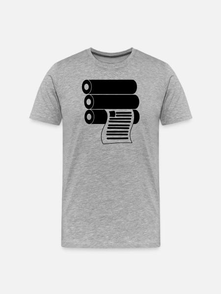 Printing logo - Men's Premium Organic T-Shirt - heather grey