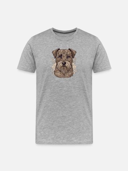 Sample dog - Men's Premium Organic T-Shirt - heather grey