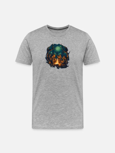 Viking Crew - Men's Premium Organic T-Shirt - heather grey