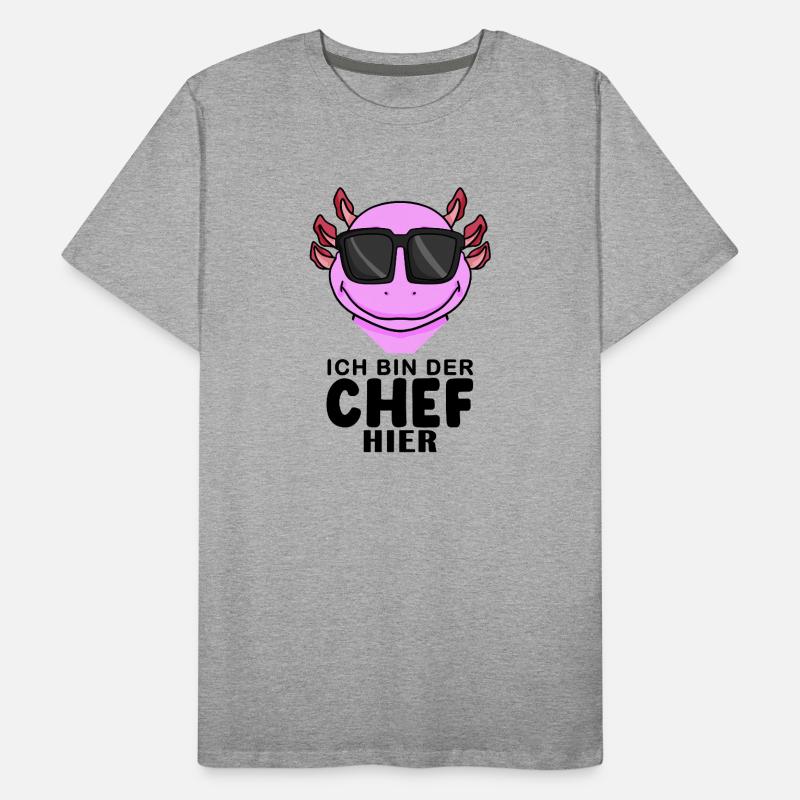 cooler Axolotl Chef Spruch Männer Premium Bio T-Shirt