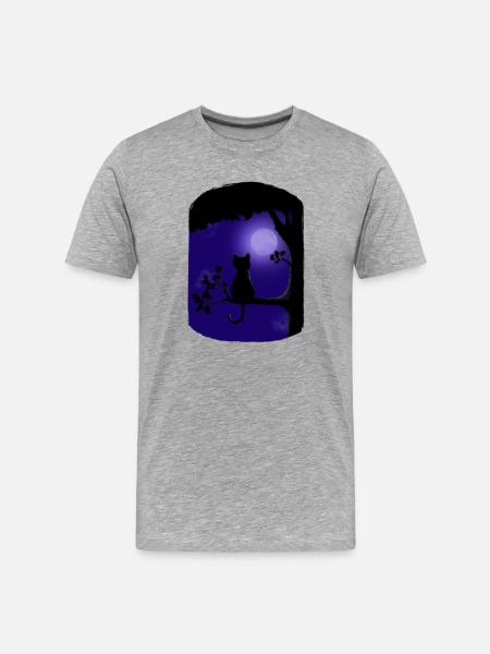 Nuit Purfect - T-shirt bio Premium Homme - gris chiné