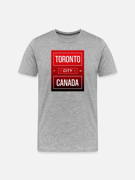 Toronto, Canada - Men's Premium Organic T-Shirt - heather grey