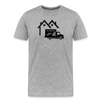 House truck blinds - Men's Premium Organic T-Shirt - heather grey - Front - Damien (186cm)