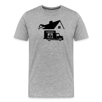 truck delivery sun protection at home - Men's Premium Organic T-Shirt - heather grey - Front - Damien (186cm)
