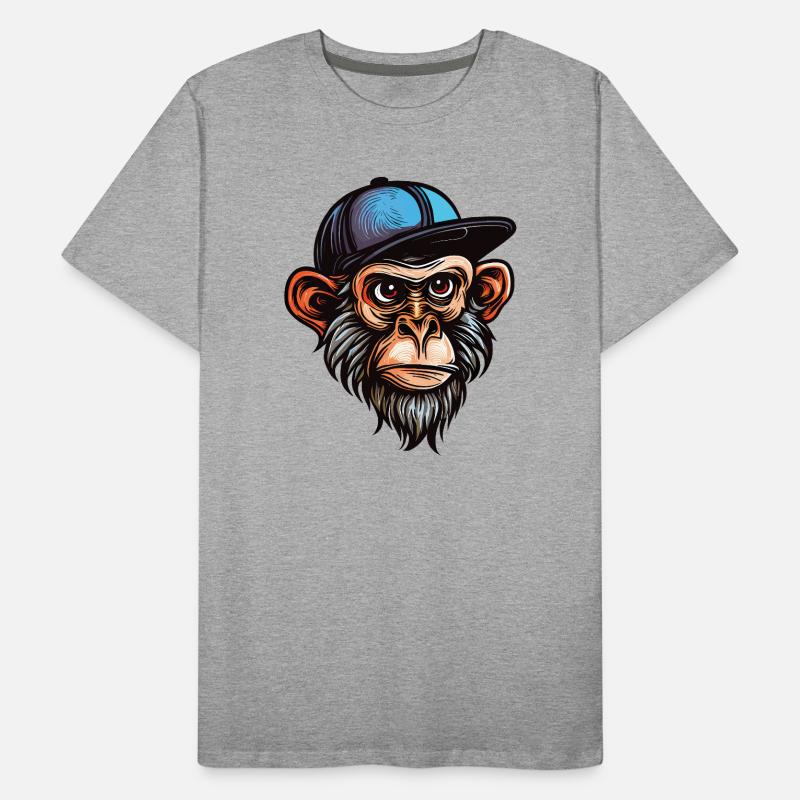 Drôle de singe T-shirt bio Premium Homme