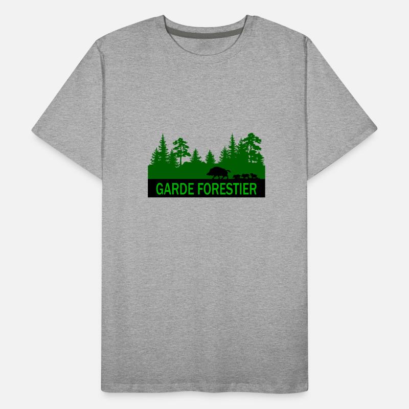 Garde forestier T-shirt bio Premium Homme